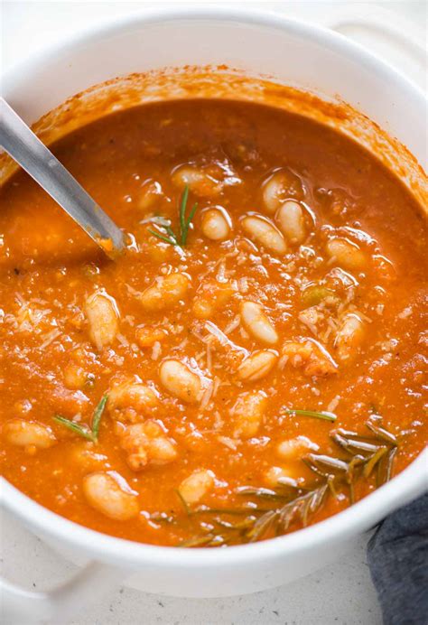 Tomato White Beans Soup | The flavours of kitchen