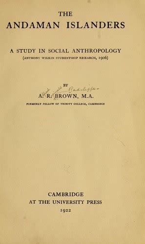 The Andaman islanders by A. R. Radcliffe-Brown | Open Library