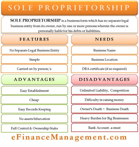 Sole Proprietorship | Meaning,Features,Needs,Advantages,Disadvantages