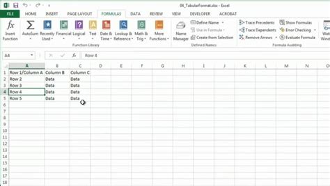 Video: How to Use a Tabular Format in Excel | eHow