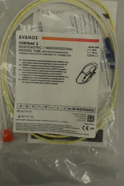 New AVANOS 20-9431TRAK2A CORTRAK* 2 NASOGASTRIC/NASOINTESTINAL FEEDING TUBE WITH ELECTROMAGNETIC ...