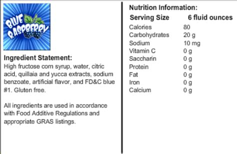 Icee Nutrition Facts Cherry | Besto Blog