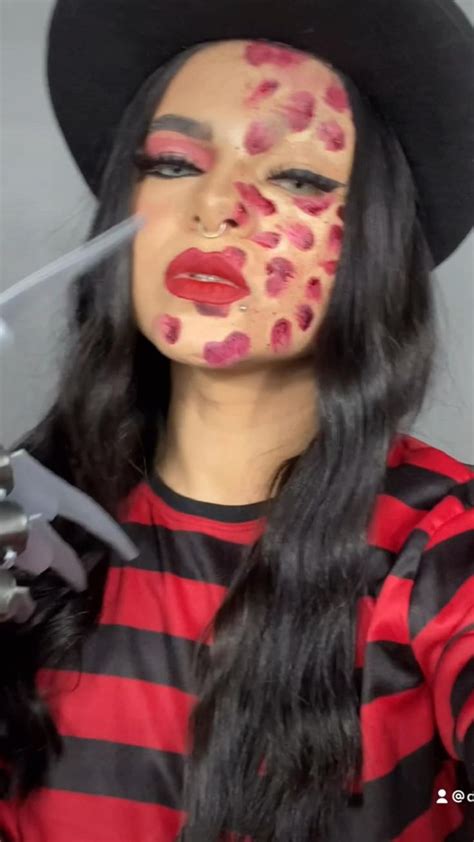 Freddy Krueger makeup | Freddy krueger makeup, Freddie kruger makeup ...