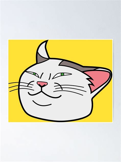 "Smug Cat Meme Face" Poster by TheRedCat | Redbubble