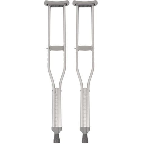 Airway Surgical PCP Adult Push-Button Aluminum Crutches - getyourneedshop