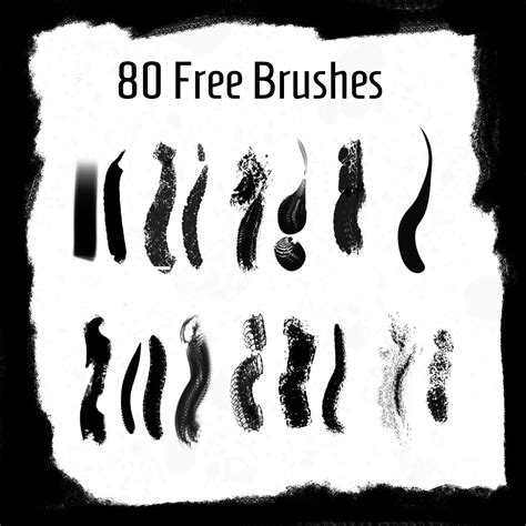 80 Free Brushes - Photoshop brushes