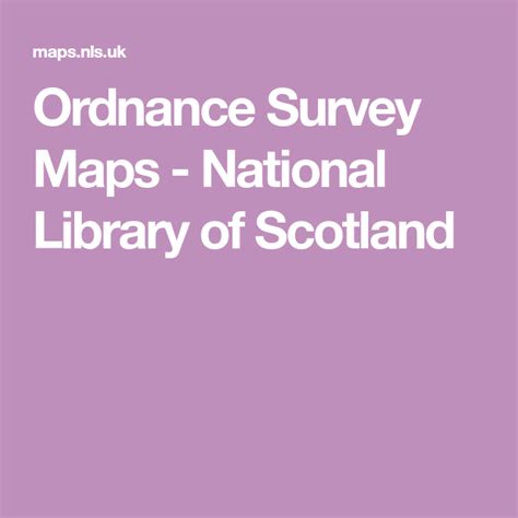 Ordnance Survey Maps - National Library of Scotland | Ordnance survey maps, Map, Surveys