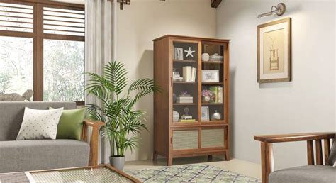 Fujiwara Bookshelf/Display Cabinet (75-book capacity) - Urban Ladder