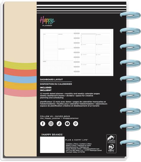 2023 Super Happy Happy Planner - Classic Dashboard Layout - 12 Months – The Happy Planner