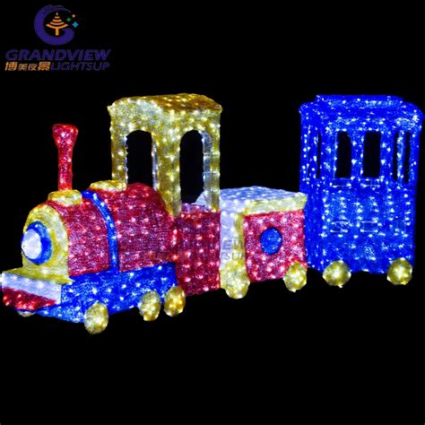 Magic Colourful Christmas Train Lights 3d Led Motif Light With Ce Rohs ...