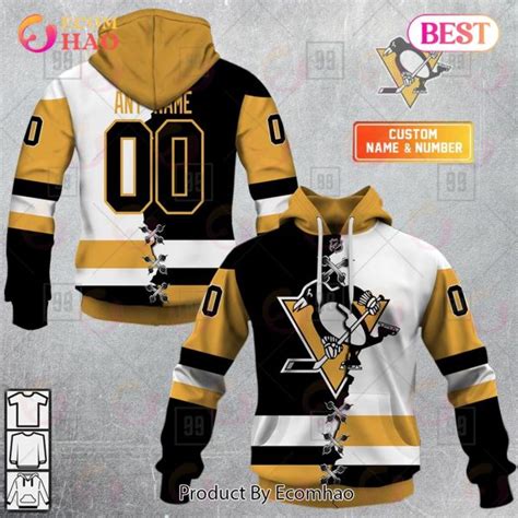 Personalized NHL Pittsburgh Penguins Mix Jersey 2023 3D Hoodie ...