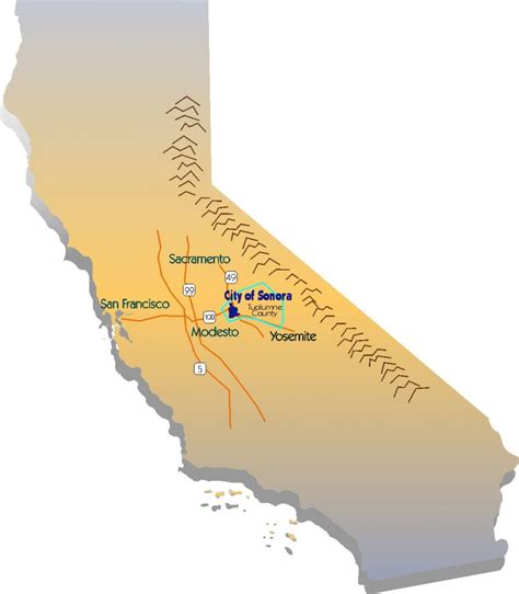 Map Sonora - City of Sonora