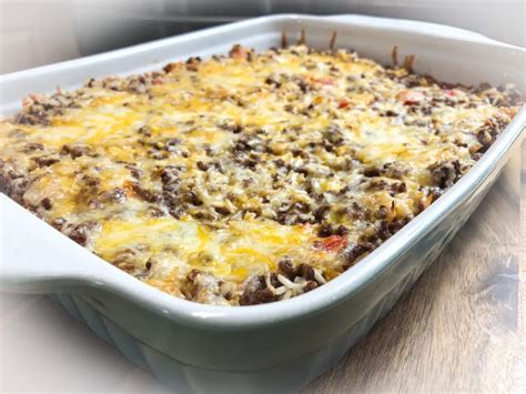 Cheesy Ground Beef & Rice Casserole – Catherine's Plates