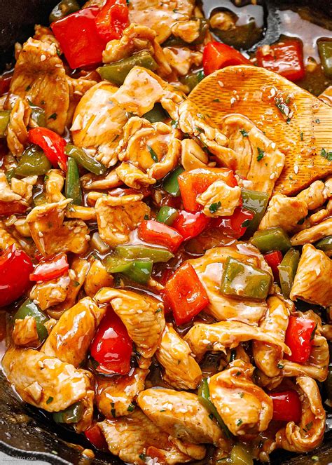 Pepper Chicken Stir Fry Recipe – Chicken Stir Fry Recipe with Peppers ...