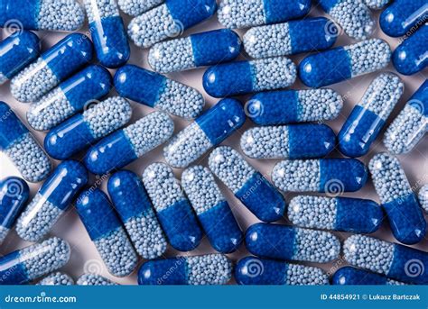 Blue Capsules Stock Photo - Image: 44854921