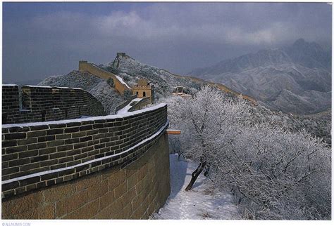 Postcard Badaling-Great Wall of China-winter from China - ID 1073