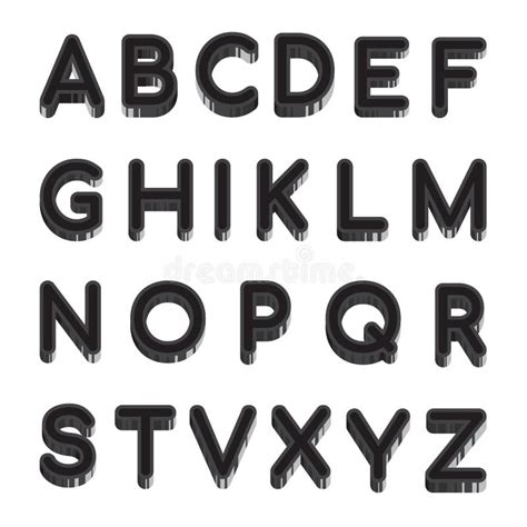 Black White Alphabet Letters Clipart Stock Illustrations – 229 Black ...