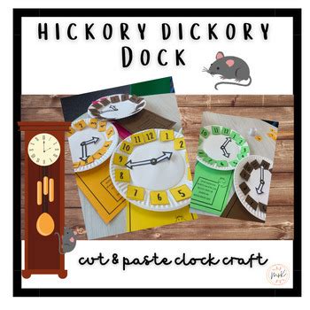 Hickory Dickory Dock Clock Craft by Miss K Create Learn Play | TPT