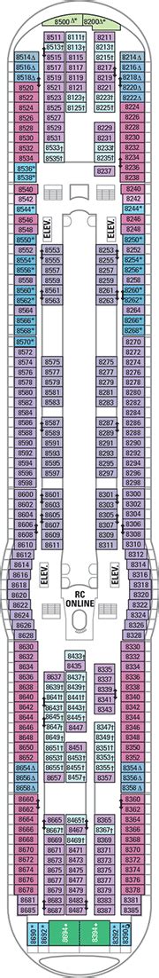 Navigator of the Seas Deck plan & cabin plan