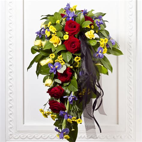 Funeral Bouquet with Ribbon