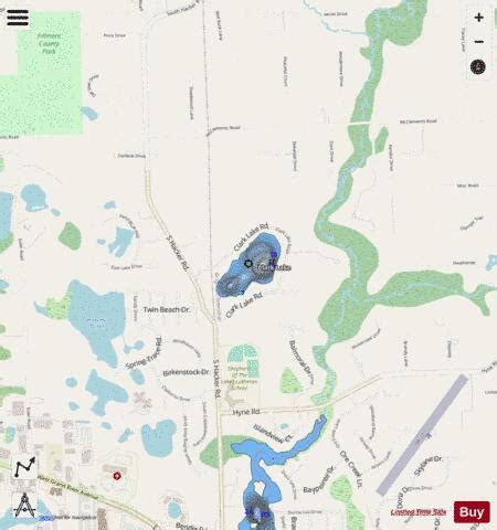 Clark Lake Fishing Map | Nautical Charts App