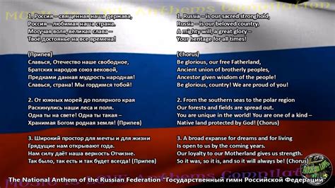 Russia National Anthem with music, vocal and lyrics Russian w/English Translation - YouTube