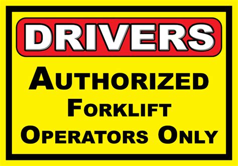 Forklift Safety Stickers