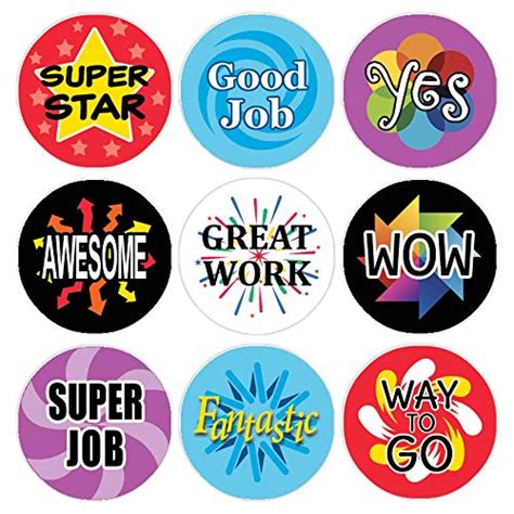 Teacher Reward Motivational Stickers for Children (Set of 1,080) | Pricepulse