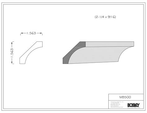 COVE MOULDING - 2-1/4" - Bosley Mouldings | Manufacturer of ...