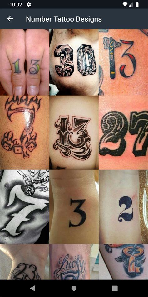 Number Tattoo Designs APK for Android Download