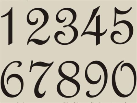 Cursive Numbers, Number Fonts, Letters And Numbers, Fancy Numbers Fonts, Number Caligraphy ...