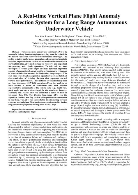 (PDF) A Real-time Vertical Plane Flight Anomaly Detection System for a ...