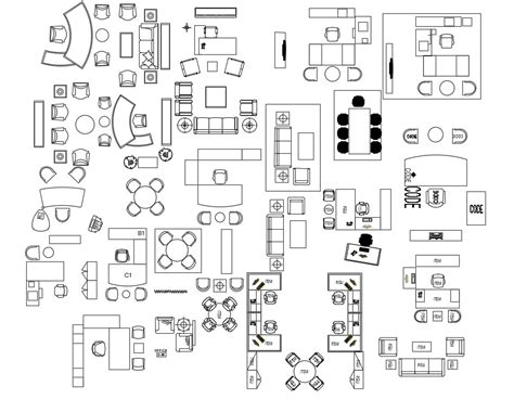 23+ Inspirasi Baru Office Furniture CAD Blocks