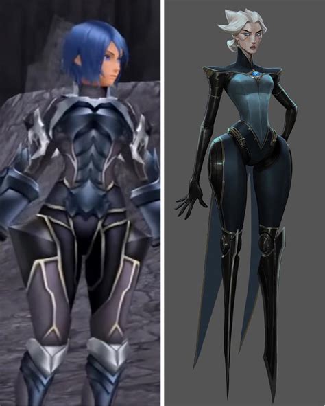 Now i remember why Aqua looked familiar in her Armor : r/KingdomHearts