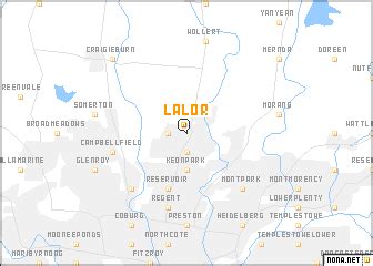 Lalor (Australia) map - nona.net