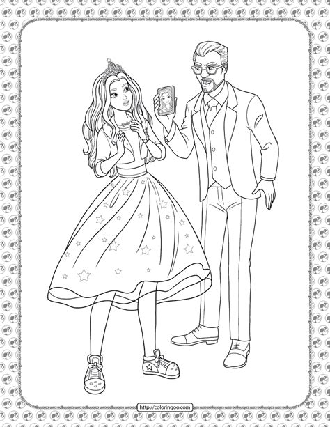 Barbie Princess Adventure Coloring Pages 16