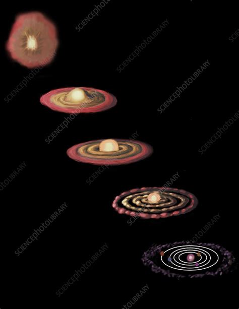 Formation of Solar System, Illustration - Stock Image - C029/5788 - Science Photo Library