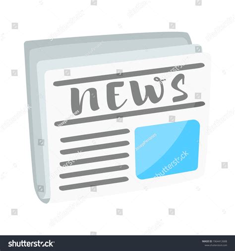 Newspaper Sign Emoji Icon Illustration Press Stock Vector (Royalty Free) 1964412688 | Shutterstock