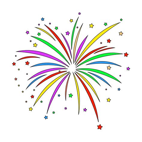 How to Draw A Fireworks Step by Step