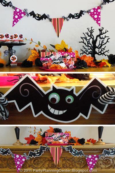 Party Planning Center: Free Printable Cute Halloween Banners | Bandera de halloween, Fiesta de ...