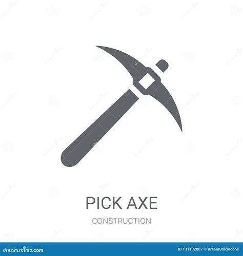 Pick Axe Icon. Trendy Pick Axe Logo Concept on White Background Stock Vector - Illustration of ...