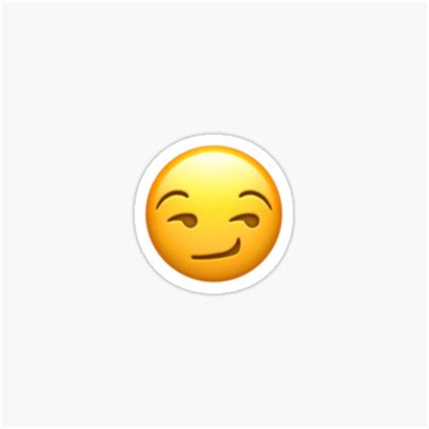 "Smirking Emoji" Sticker for Sale by Emojipedia | Redbubble