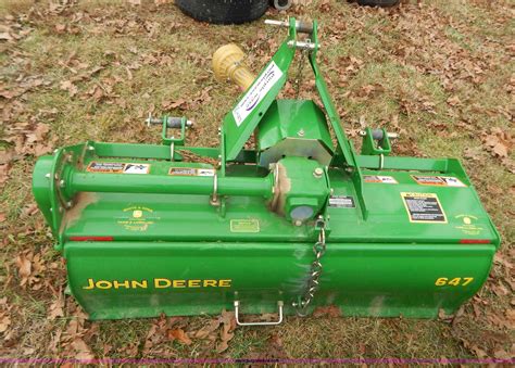 John Deere 647 rotary tiller | Item H3875 | 1-22-2014