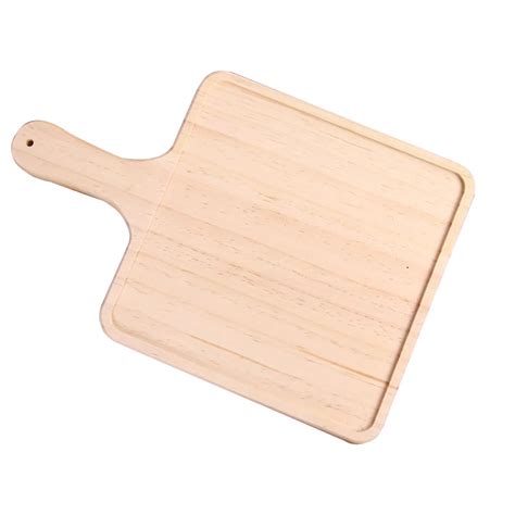 9 Inch Natural Wooden Pizza Peel Solid Pizza Spatula Paddle for Pizza and Bread Transferring-in ...