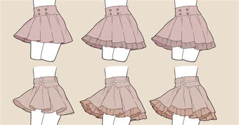 Anime Pleated Skirt Drawing