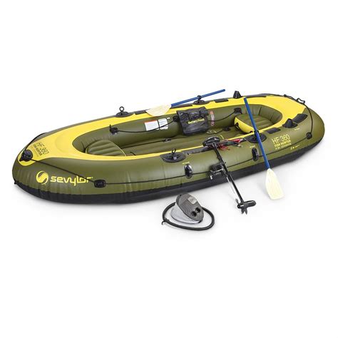 Sevylor Fish Hunter Inflatable Boat Kit | Inflatable boat, Boat kits, Small boats