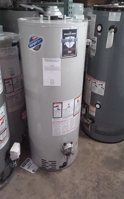 Bradford White 50 Gallon Nat Gas Water Heater-RG250T6N