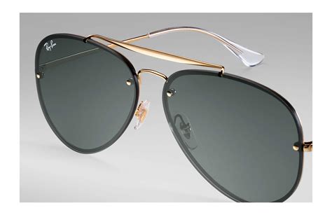 Ray-Ban Blaze Aviator in Gold/Green (Green) for Men - Lyst