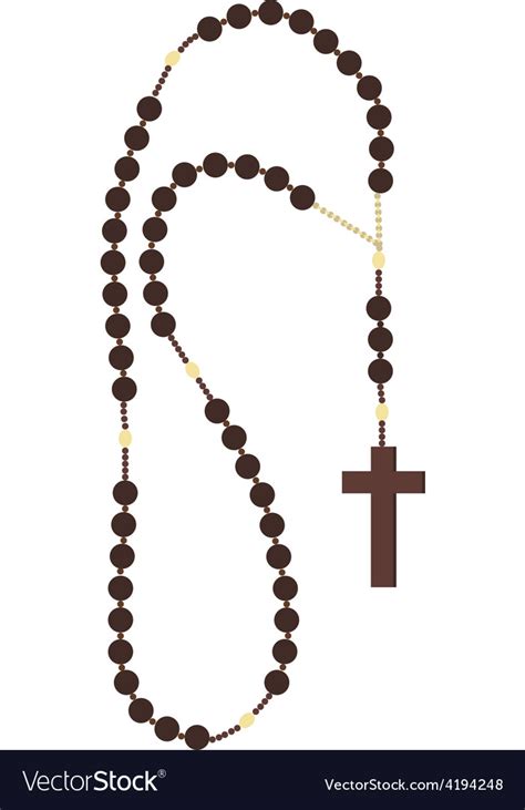 Rosary beads Royalty Free Vector Image - VectorStock