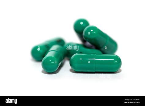 Doxycycline antibiotic drug. Capsules of the antibiotic drug ...